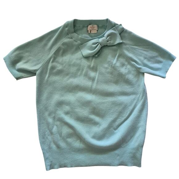 Kate Spade New York Tops - Kate Spade New York Romantic Mint Green Bow Sweater Top
